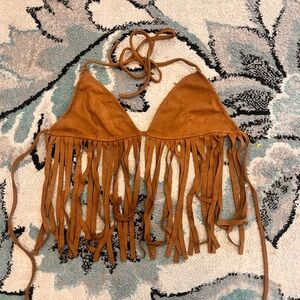 Bear Dance Tan Bikini Top